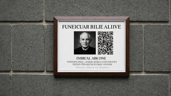 Plaque funéraire avec qr code : gardez les souvenirs vivants